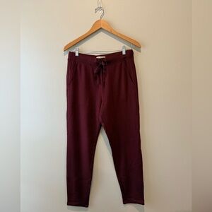 Lou & Grey Signature Softblend Sweatpants  Burgundy NEW
